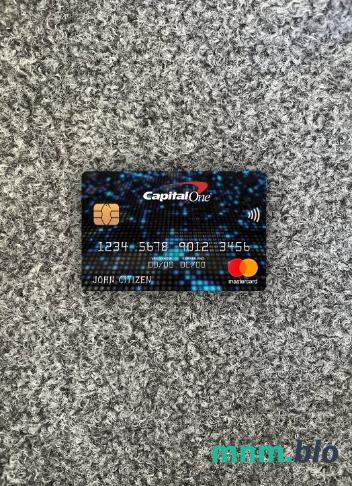 USA Capital One bank wygląd zdjęcia mastercard skan PSD + zdjęcie